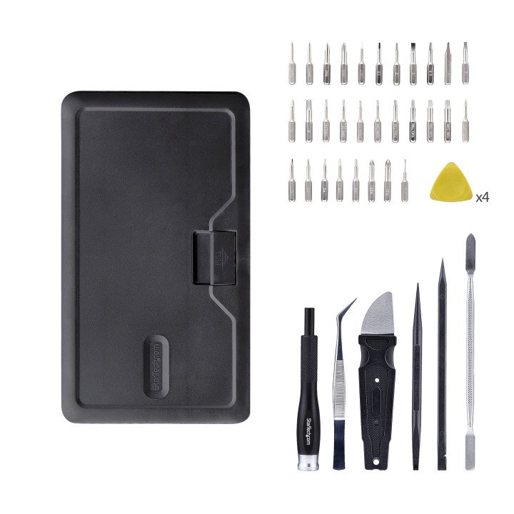 StarTech.com Kit de Réparation Informatique 40 pièces pour Ordinateur Portable/PC/Téléphone, Jeu de Tournevis de Précision
