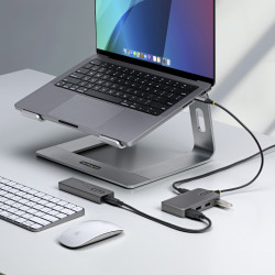 StarTech.com Hub USB-C 4 Ports, 5 Gbps, Alimenté par Bus, Hub USB-C vers 4 Ports USB-A avec Entrée d'Alimentation Auxiliaire 
