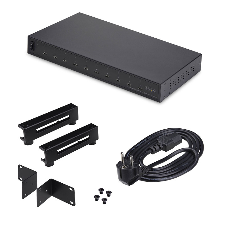 StarTech.com Hub de Recharge USB-C à 10 Ports, 60 W par Port, Puissance Totale de 350 W, Bloc/Station de Recharge Multiport, C