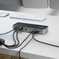 StarTech.com Station d'Accueil USB-C Triple Écran, Station de Recharge pour Ordinateur Portable 140 W pour MacBook Pro et Wind