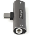 StarTech.com Adaptateur USB-C Audio & Chargeur - Convertisseur Prise Audio Mini Jack Aux TRRS 3.5mm Casque/Écouteurs - 60W USB