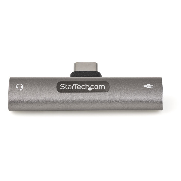 StarTech.com Adaptateur USB-C Audio & Chargeur - Convertisseur Prise Audio Mini Jack Aux TRRS 3.5mm Casque/Écouteurs - 60W USB