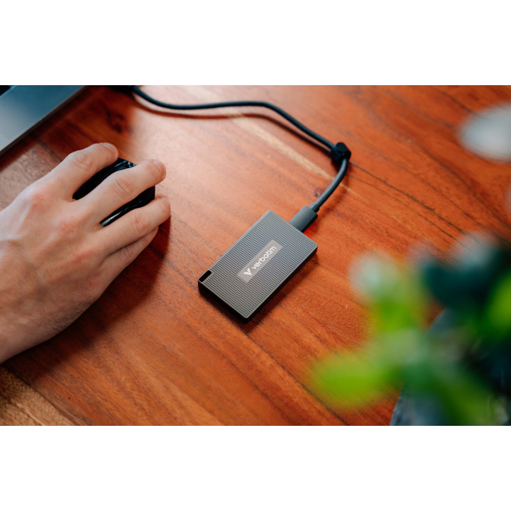 Verbatim 32030 lecteur à circuits intégrés externe 512 Go USB Type-C USB 3.2 Gen 2x2 Gris