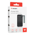 Verbatim Pocket SSD 1 To USB Type-C 3.2 Gen 2 (3.1 Gen 2) Noir, Gris
