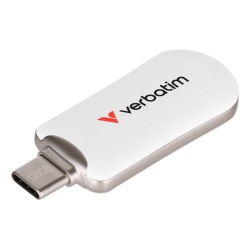 Verbatim 30229 lecteur USB flash 128 Go USB Type-C 3.2 Gen 1 (3.1 Gen 1) Blanc