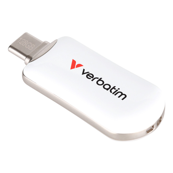 Verbatim 30229 lecteur USB flash 128 Go USB Type-C 3.2 Gen 1 (3.1 Gen 1) Blanc