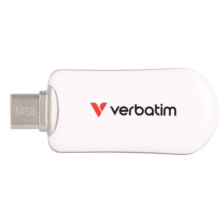 Verbatim 30228 lecteur USB flash 64 Go USB Type-C 3.2 Gen 1 (3.1 Gen 1) Blanc