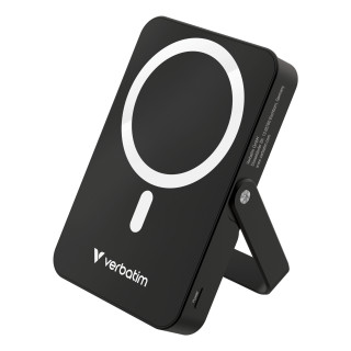 Verbatim Charge 'n' Go Magnetic Wireless Lithium Polymère (LiPo) 10000 mAh Recharge sans fil Noir