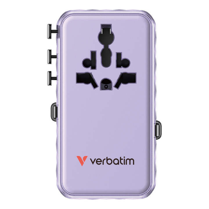 Verbatim Charge 'n' Travel 70W Universel Violet Secteur Charge rapide Intérieure