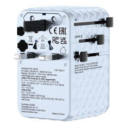 Verbatim 30192 chargeur d'appareils mobiles Universel Bleu Secteur Charge rapide Intérieure