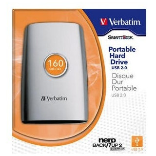 Verbatim 2.5'' Portable Hard Drive USB 2.0 160GB disque dur externe 160 Go 5400 tr/min 2.5" Argent
