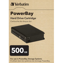 Verbatim PowerBay Hard Drive Cartridge 500GB disque dur externe 500 Go 7200 tr/min 3.5" Noir