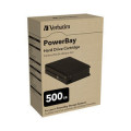 Verbatim PowerBay Hard Drive Cartridge 500GB disque dur externe 500 Go 7200 tr/min 3.5" Noir