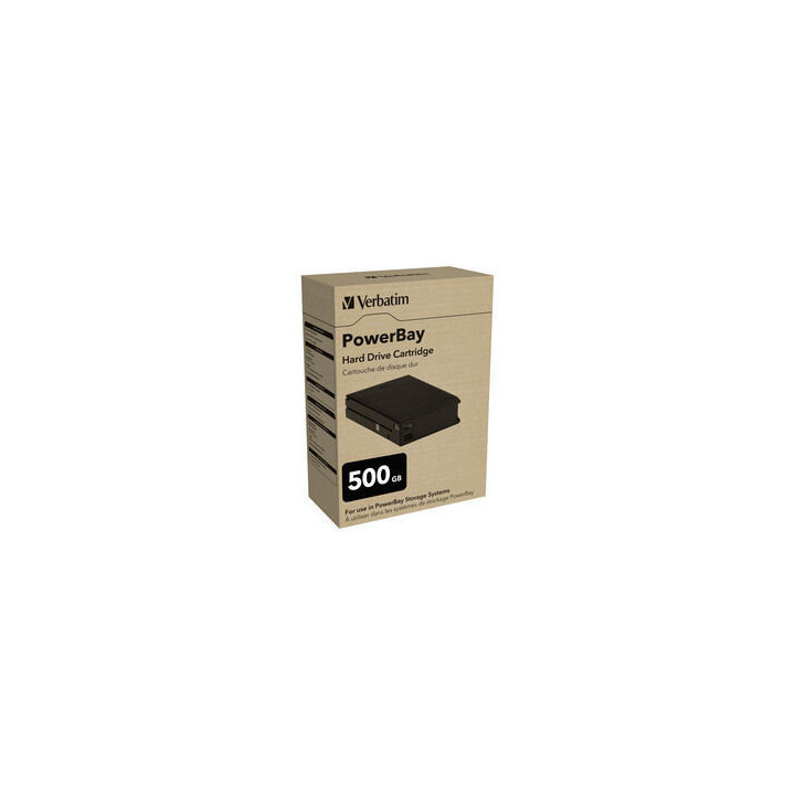 Verbatim PowerBay Hard Drive Cartridge 500GB disque dur externe 500 Go 7200 tr/min 3.5" Noir