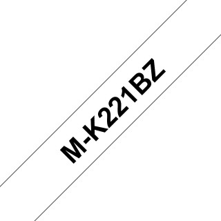Brother M-K221BZ ruban d'étiquette Noir sur blanc