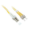Techly 1m ST/LC OS2 câble InfiniBand et à fibres optiques Jaune