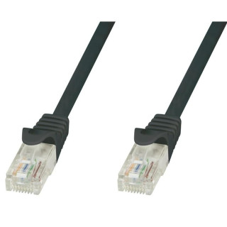 Techly ICOC CCA6U-010-BKT câble de réseau Noir 1 m Cat6 U/UTP (UTP)