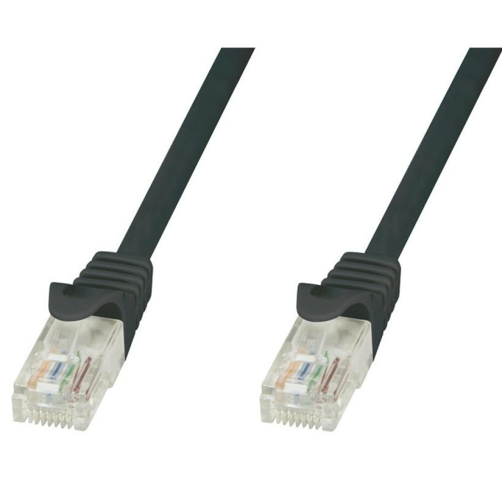 Techly ICOC CCA6U-030-BKT câble de réseau Noir 3 m Cat6 U/UTP (UTP)