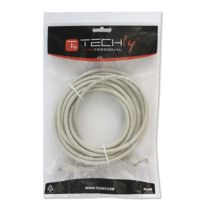 Techly ICOC CCA6U-0025T câble de réseau Gris 0,25 m Cat6 U/UTP (UTP)