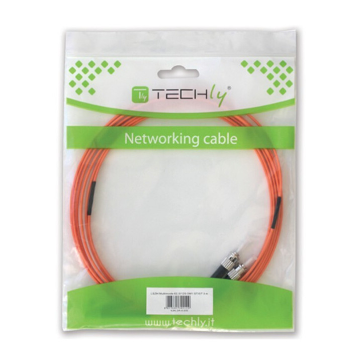 Techly 20m SC/LC 62.5/125 câble InfiniBand et à fibres optiques Orange