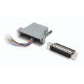 Intellinet 200981 changeur de genre de câble DB25, M RJ-45, F Gris