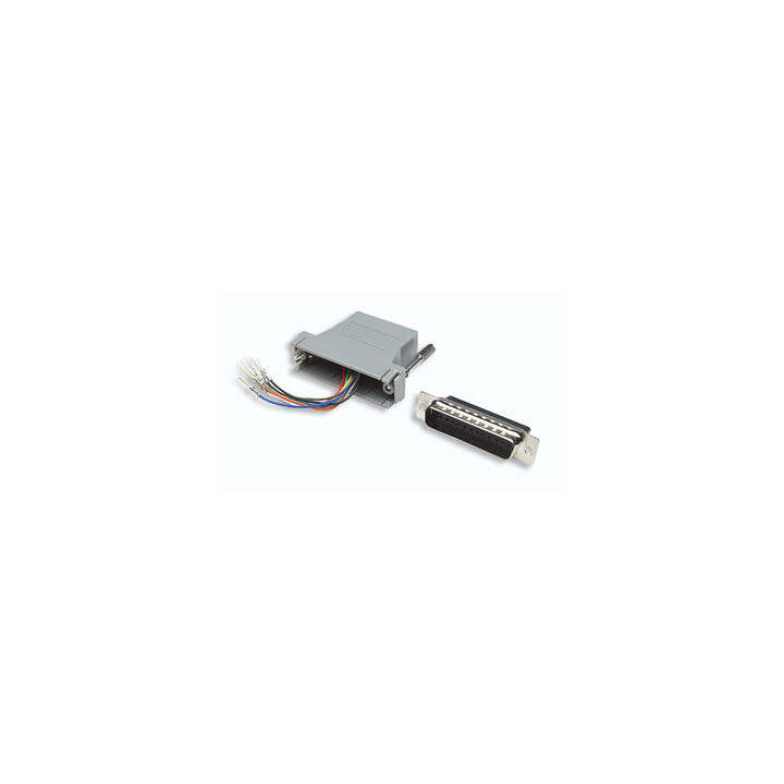 Intellinet 200981 changeur de genre de câble DB25, M RJ-45, F Gris