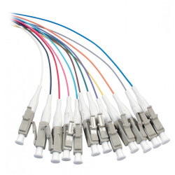 Techly ILWL PG-LC-OM3 câble InfiniBand et à fibres optiques 2 m Multicolore