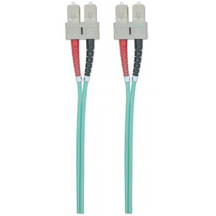 Techly SC M-M 20m câble InfiniBand et à fibres optiques Couleur aqua