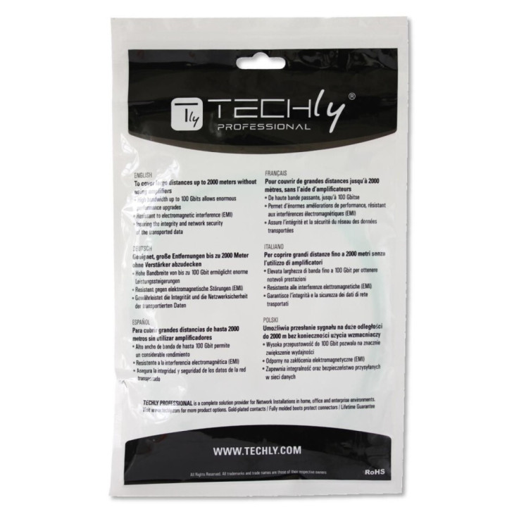 Techly ST-LC M-M 3m câble InfiniBand et à fibres optiques Couleur aqua