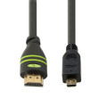 Techly ICOC HDMI-4-AD5 câble HDMI 5 m HDMI Type A (Standard) HDMI Type D (Micro) Noir