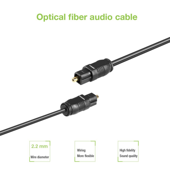 Techly 5m Toslink/Toslink câble audio Noir