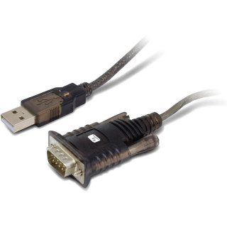 Techly IDATA-USB2-SER-1 câble Série Noir 1,5 m USB Type-A DB-9