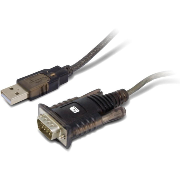 Techly IDATA-USB2-SER-1 câble Série Noir 1,5 m USB Type-A DB-9