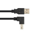 Techly 2.0m USB 2.0 A/B M câble USB 2 m USB A USB B 0,48 Gbit/s Noir