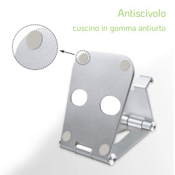 Techly I-SMART-STAND6 support Support passif Mobile/smartphone Argent