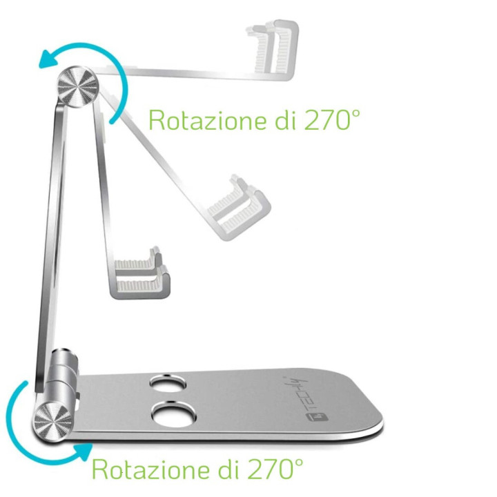 Techly I-SMART-STAND6 support Support passif Mobile/smartphone Argent