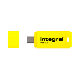 Integral Neon-C INFD64GBNEONCYL3.2 lecteur USB flash 64 Go USB Type-C 3.2 Gen 1 (3.1 Gen 1) Noir