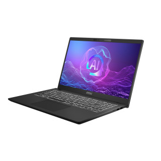 MSI Modern 15 H AI C2HMG-258FR Intel Core Ultra 9 285H Ordinateur portable 39,6 cm (15.6") Full HD 16 Go DDR5-SDRAM 512 Go SSD 