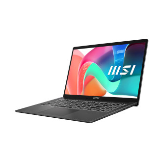 MSI Modern 15 F1MG-687XFR Intel Core 5 120U Ordinateur portable 39,6 cm (15.6") Full HD 8 Go DDR4-SDRAM 512 Go SSD Wi-Fi 6E (80