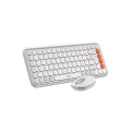Logitech Pop Icon Combo clavier Souris incluse Universel Bluetooth AZERTY Français Blanc