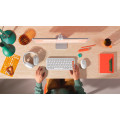 Logitech Pop Icon Combo clavier Souris incluse Universel Bluetooth AZERTY Français Blanc