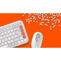 Logitech Pop Icon Combo clavier Souris incluse Universel Bluetooth AZERTY Français Blanc