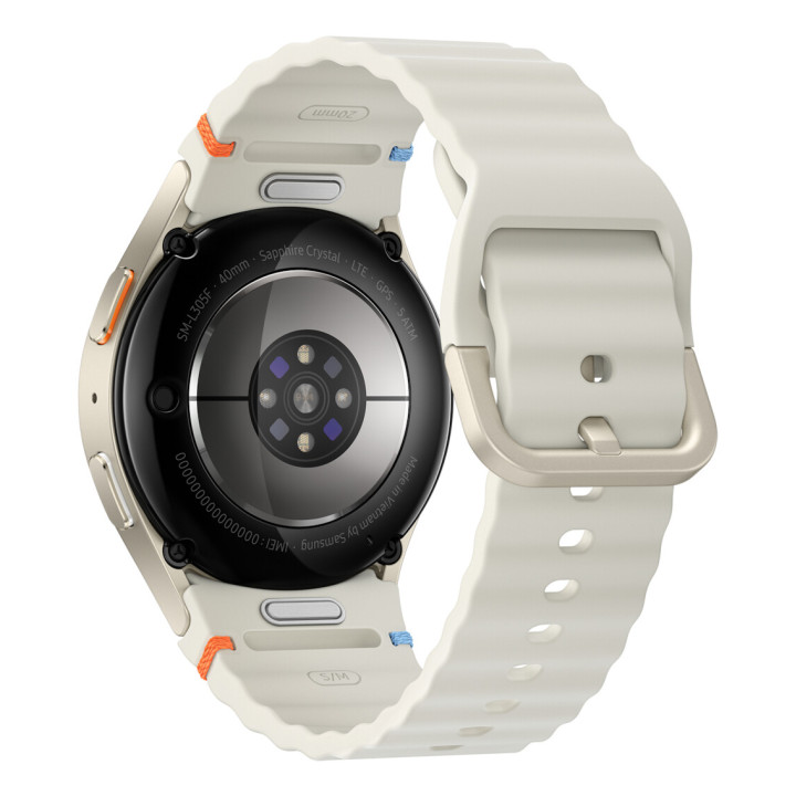 Samsung Galaxy Watch7 3,3 cm (1.3") AMOLED 40 mm Numérique 432 x 432 pixels Écran tactile 4G Crème Wifi GPS (satellite)