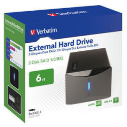 Verbatim 6TB RAID eSATA / USB 2.0 boîtier de disques