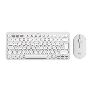 Logitech Pebble 2 Combo clavier Souris incluse Universel RF sans fil + Bluetooth AZERTY Français Blanc