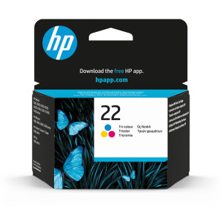 HP 22 cartouche d'encre trois couleurs authentique