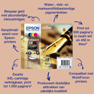 Epson Pen and crossword Multipack 4-colours 16 DURABrite Ultra Ink