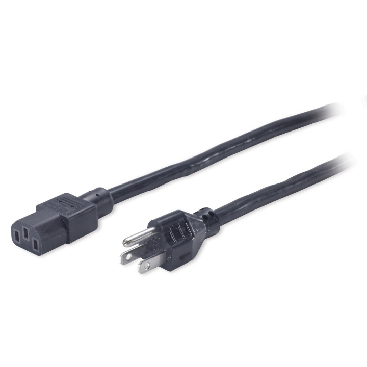 APC PWR C13 / 5-15P, 2.4 m Noir 2,4 m NEMA 5-15P