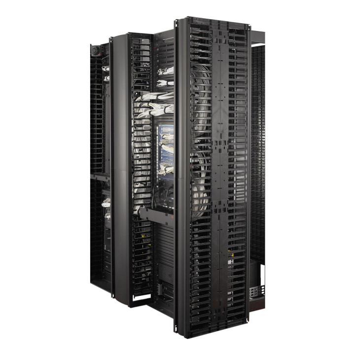 APC Gestionnaire de câbles vertical Valueline pour racks à 2 et 4 montants, 84" (H) x 12" (l), un seul côté avec porte