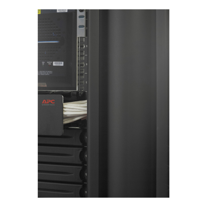 APC Gestionnaire de câbles vertical Valueline pour racks à 2 et 4 montants, 84" (H) x 12" (l), un seul côté avec porte